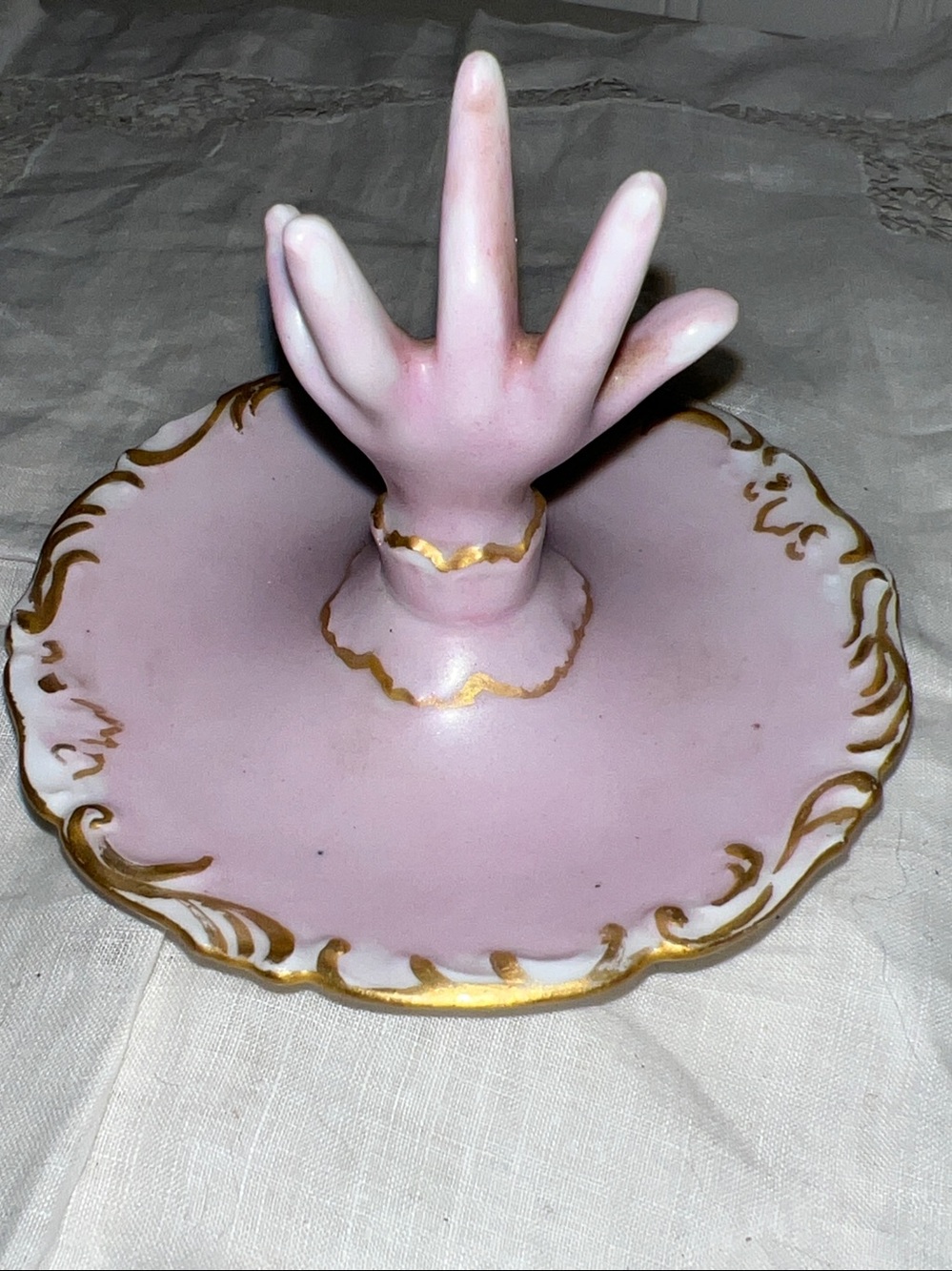 Antique T and V Limoges Fine Porcelain Hand Painted Ring Holder France - Picture 2 of 5